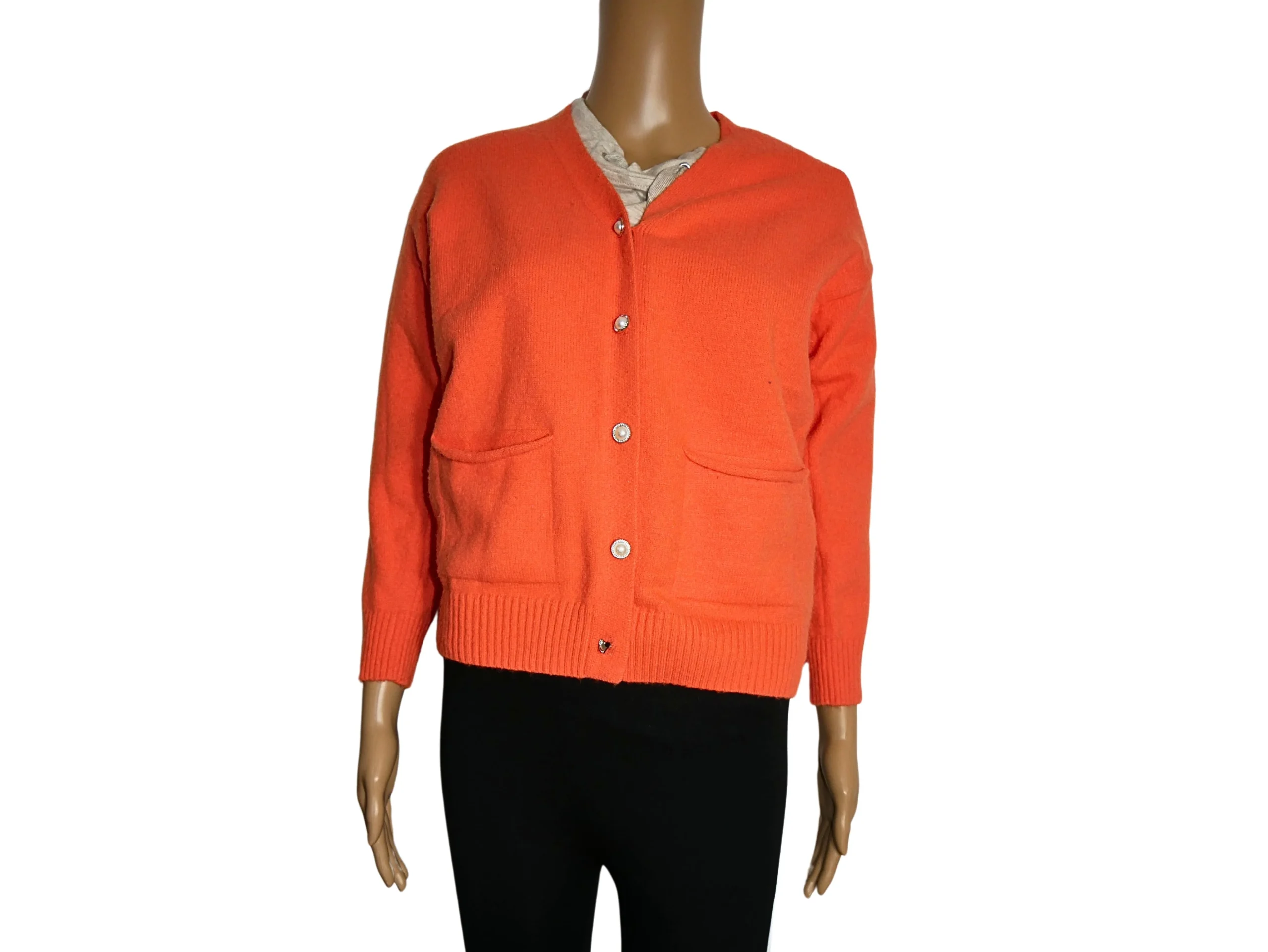 Cardigan orange SHEIN de seconde main pour femme – Image 2