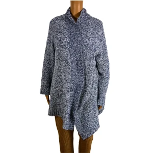 Cardigan chiné gris de mi-saison pour femme