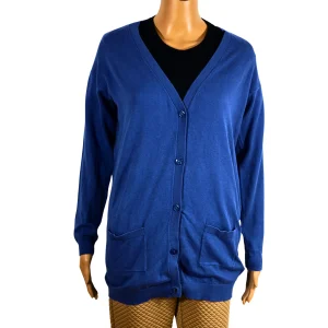 Cardigan long avec boutons pour femme