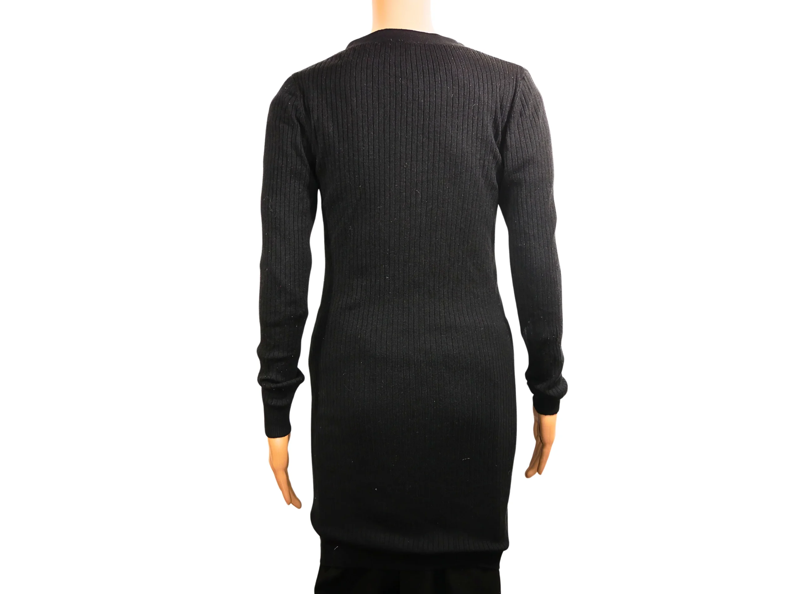 Cardigan long noir maille fine Divided – Image 3