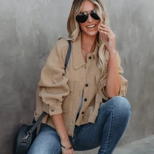 Veste Maille Nid Abeille Femme : Boutonnée Tendance Charlotte