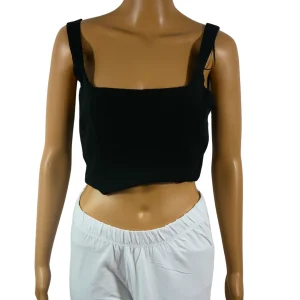 Crop top noir STRADIVARIUS corset