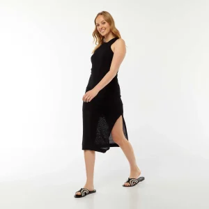 Robe longue sans manches NOIR