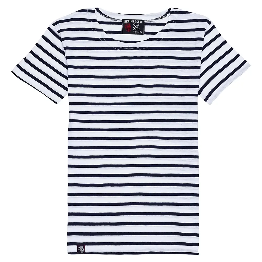 DINARD – Marinière femme en coton léger coupe droite – Image 3