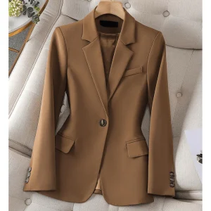 Blazer Tailoré Femme Simple Boutonnage : Élégance & Polyvalence