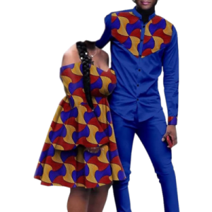 Vêtements de Couple en Wax Africain