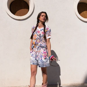 EAGLE SHORT – short imprimé en voile de coton