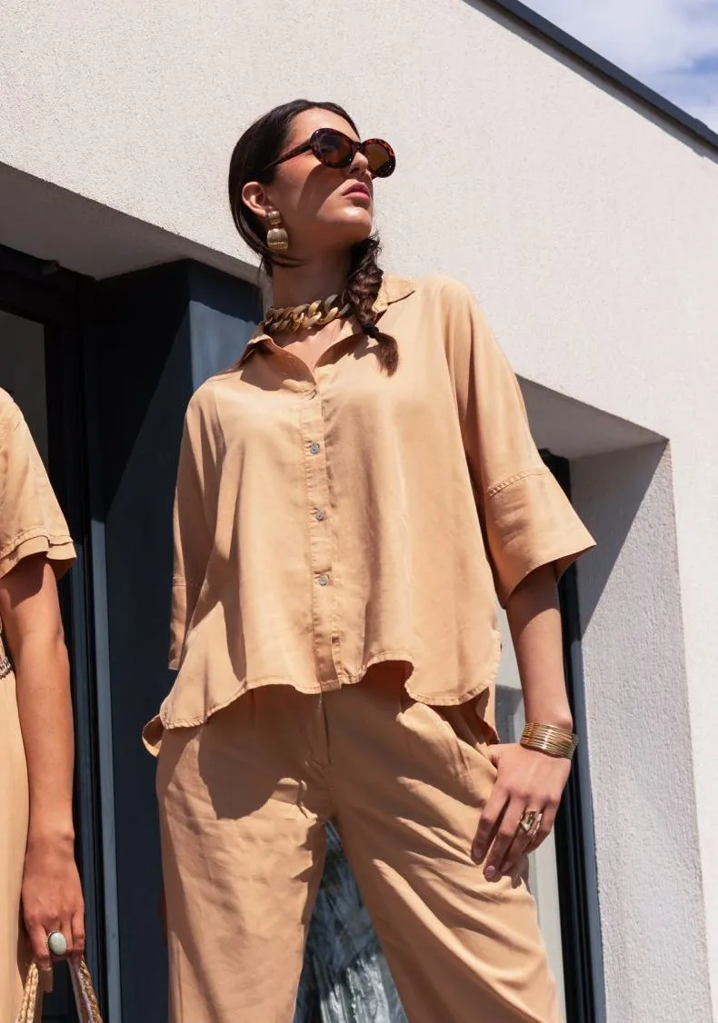 EBENE CHEMISE – chemise unie en tencel – Image 4