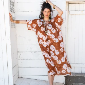 ELDORADO KAFTAN- kaftan long en voile de coton