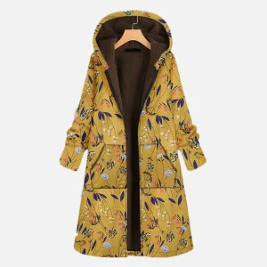 Ava manteau long femme à capuche – chaud, élégant et confortable