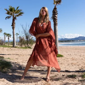 EVORA KAFTAN LONG – kaftan long en gaz de coton