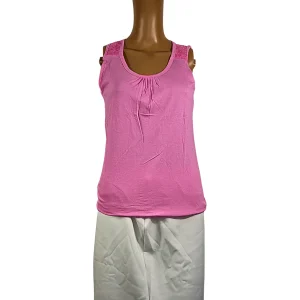 Emily Top en coton fuchsia
