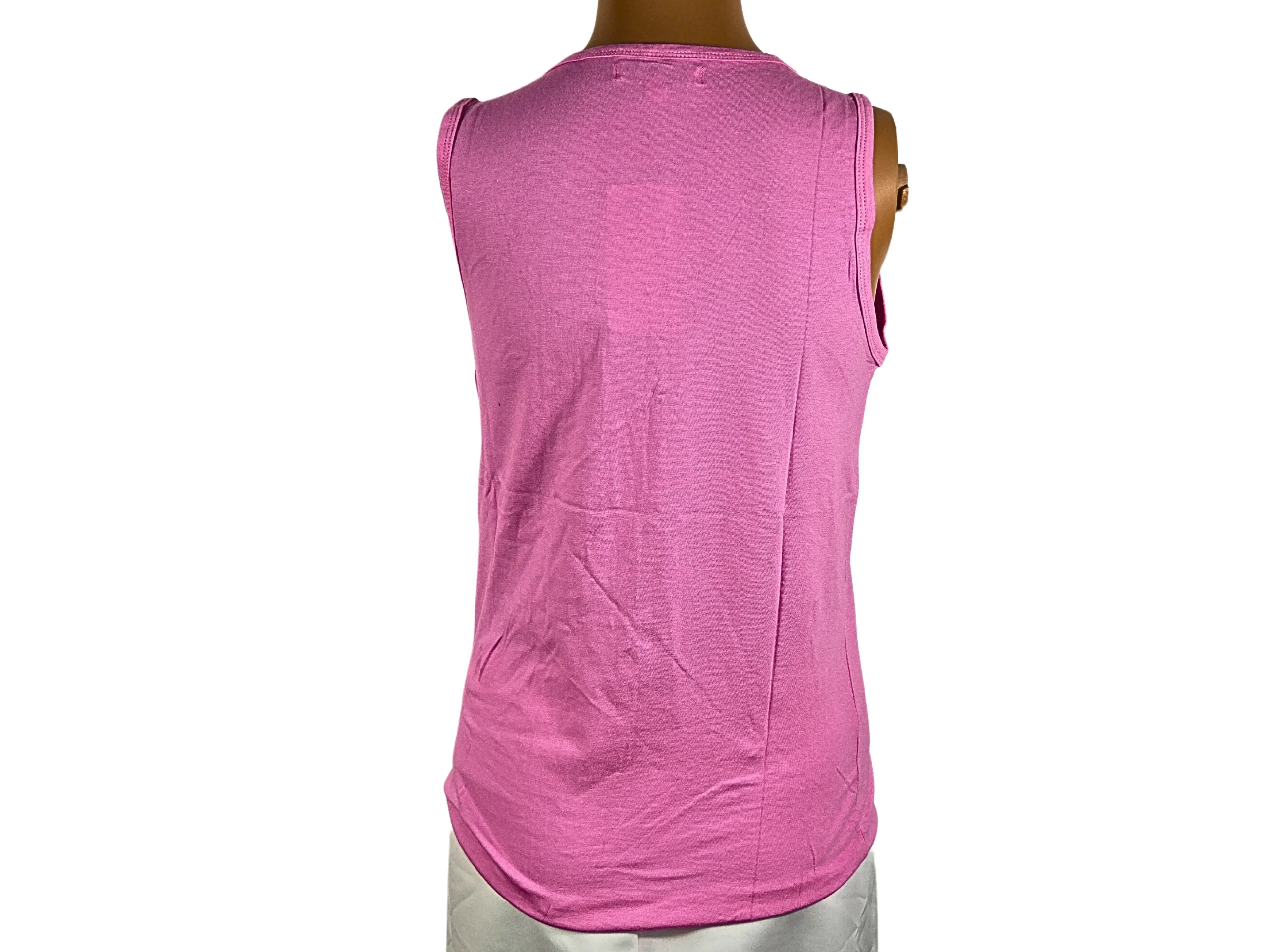 Emily Top en coton fuchsia – Image 2
