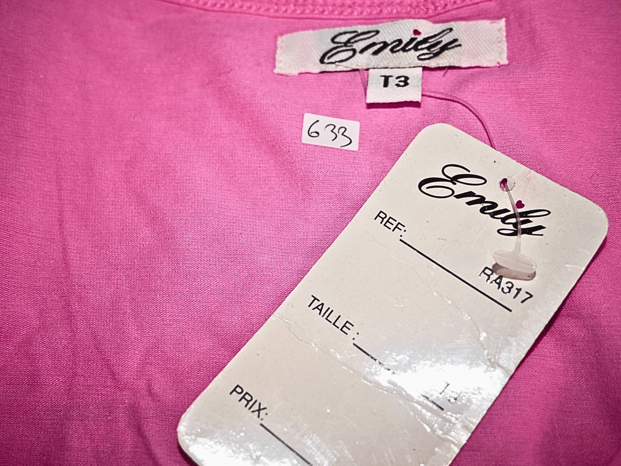 Emily Top en coton fuchsia – Image 3