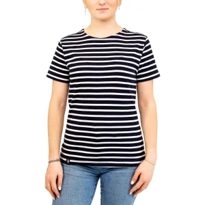 GARLAN – Marinière femme manches courtes coton épais BIO