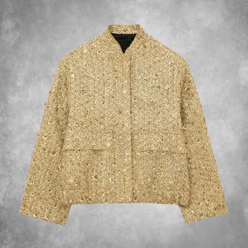Veste Courte Femme Gabrielle – Sequins Scintillants et Glamour – Image 2