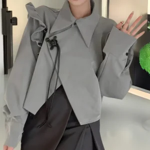 Blouse JONETTE à Volants – Élégance dynamique pour femmes