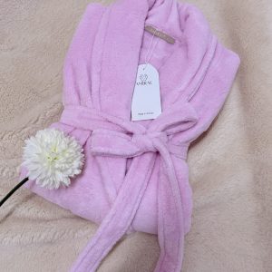 Robe de chambre rose clair