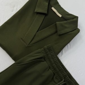 Jogging AMIRAL : Tunique Longue & Pantalon  vert militaire