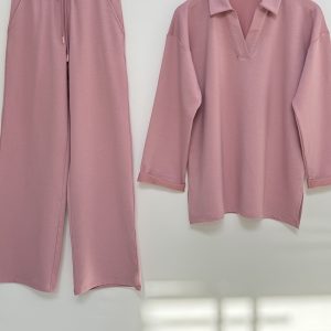 Jogging AMIRAL : Tunique Longue & Pantalon ROSE clair