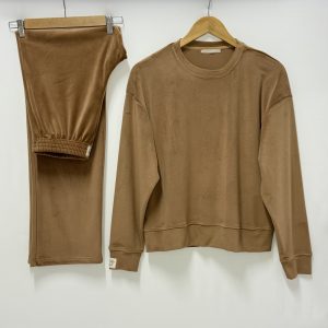 ENSEMBLE Velours Camel – AMIRAL