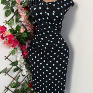 Robe moulante sans manche (points, s)