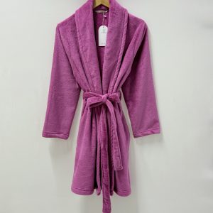 Robe de chambre POLAIRE – MAUVE rosé