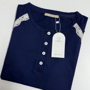 CHEMISE DE NUIT – BLEU MARINE