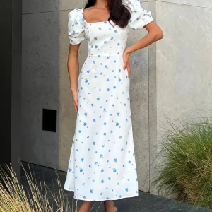 Robe Fleurie | Coton Léger | Idéale pour une journée ensoleillée ou un brunch d’été