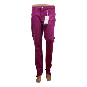 Jean femme bordeaux VILA stretch - Coupe L confortable et tendance