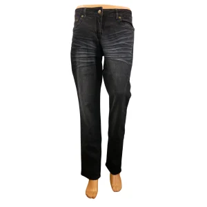 Cheer Jean noir délavé droit