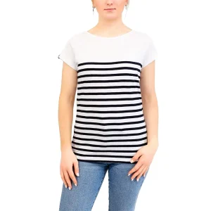 MALO – Marinière femme à rayures placées, coton léger
