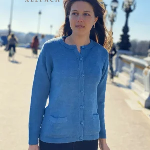 Cardigan alpaga col rond  Pour femme