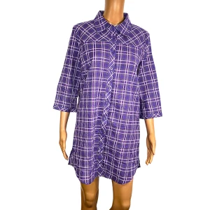 ONLY robe chemise imprimée carreaux