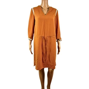 Robe Courte Droite Jaune Promod