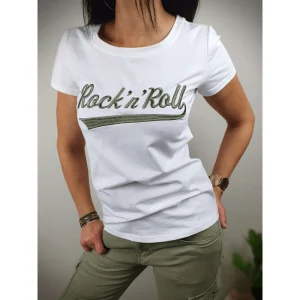 T-shirt Femme Rock 'n' Roll Quenia - Manches Courtes & Style