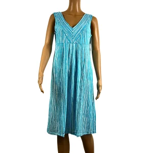 Boysen's Robe mi-longue à rayures bleues