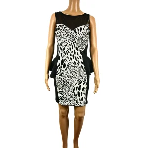 Robe courte imprimée animal