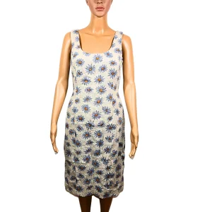 Robe vintage droite motif floral