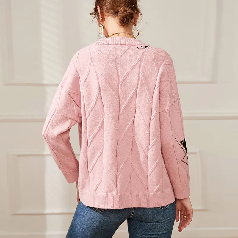 Cardigan Oversize | Brodé et Original | Idéal pour un look casual créatif et confortable – Image 7