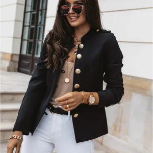 Blazer Militaire Chic – L’Alliance Parfaite du Raffinement et du Style