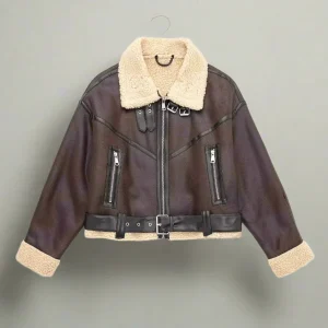 Veste Aviateur Similicuir Femme - Tendance Hiver Doublée