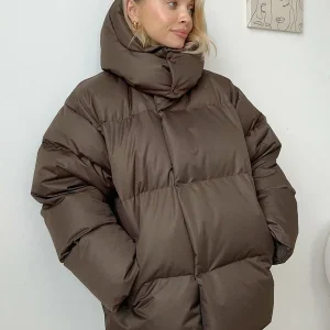 Doudoune Oversize Capuche Femme - Confort Chaude & Tendance