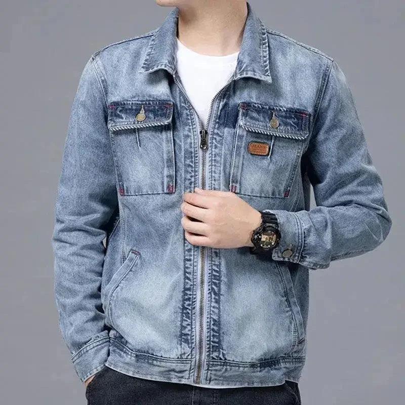 Veste en Jean à Fermeture Éclair Homme – Image 4