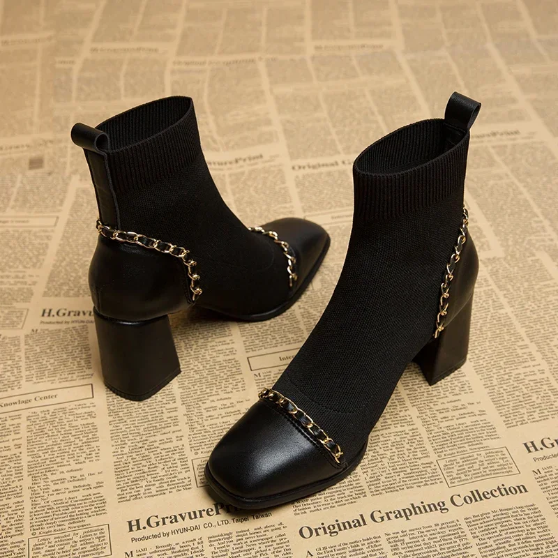 Bottines Chaussettes | Élégantes et Confortables | Parfaites pour un look urbain tendance – Image 4