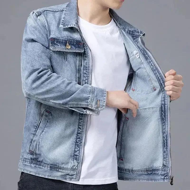 Veste en Jean à Fermeture Éclair Homme – Image 5