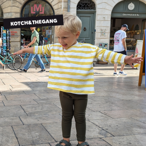 Legging Lucie mixte en coton bio kaki