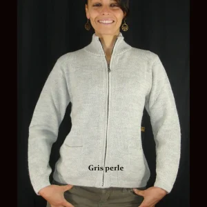 Cardigan zippé pour femmes