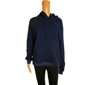 Sweat-Shirt bleu a Capuche avec longue manches pour femme