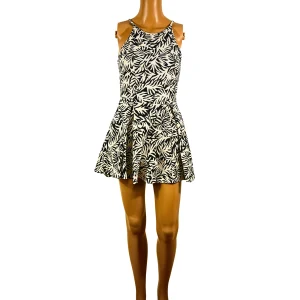 Robe courte écru et noire TOPSHOP